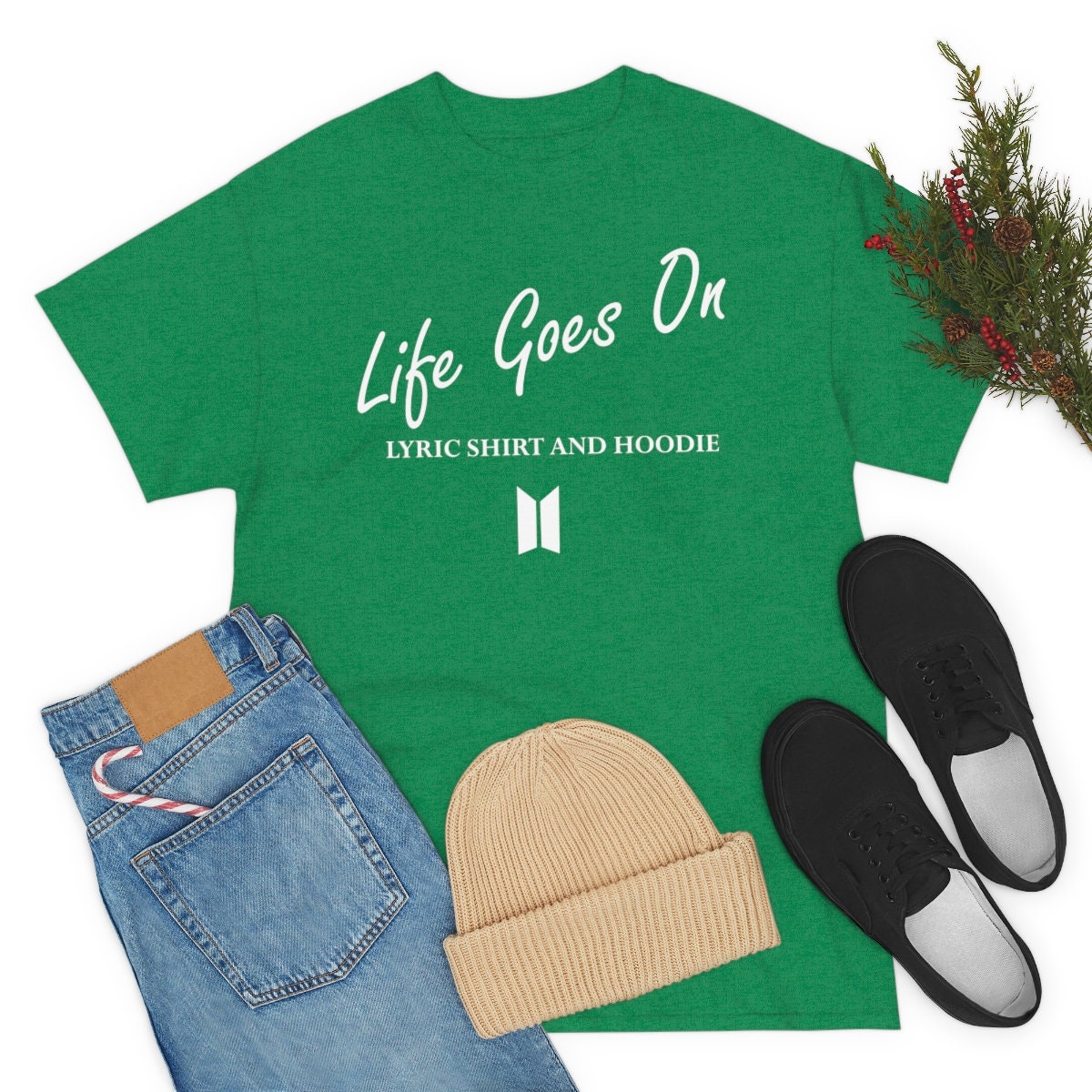 Life Goes on T-shirt - Bts Shirt - Unisex Heavy Cotton Tee
