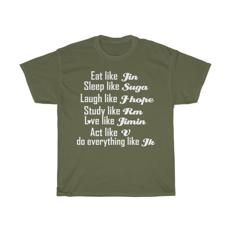 BTS shirt - bts funny t shirt - bts merch - bts las vegas concert shirt - Unisex Heavy Cotton Tee image 6