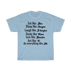 BTS shirt - bts funny t shirt - bts merch - bts las vegas concert shirt - Unisex Heavy Cotton Tee image 8