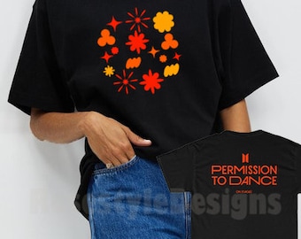Permission to dane on stage - ptd merch - bts ptd las vegas - ptd shirt - bts ptd t shirt