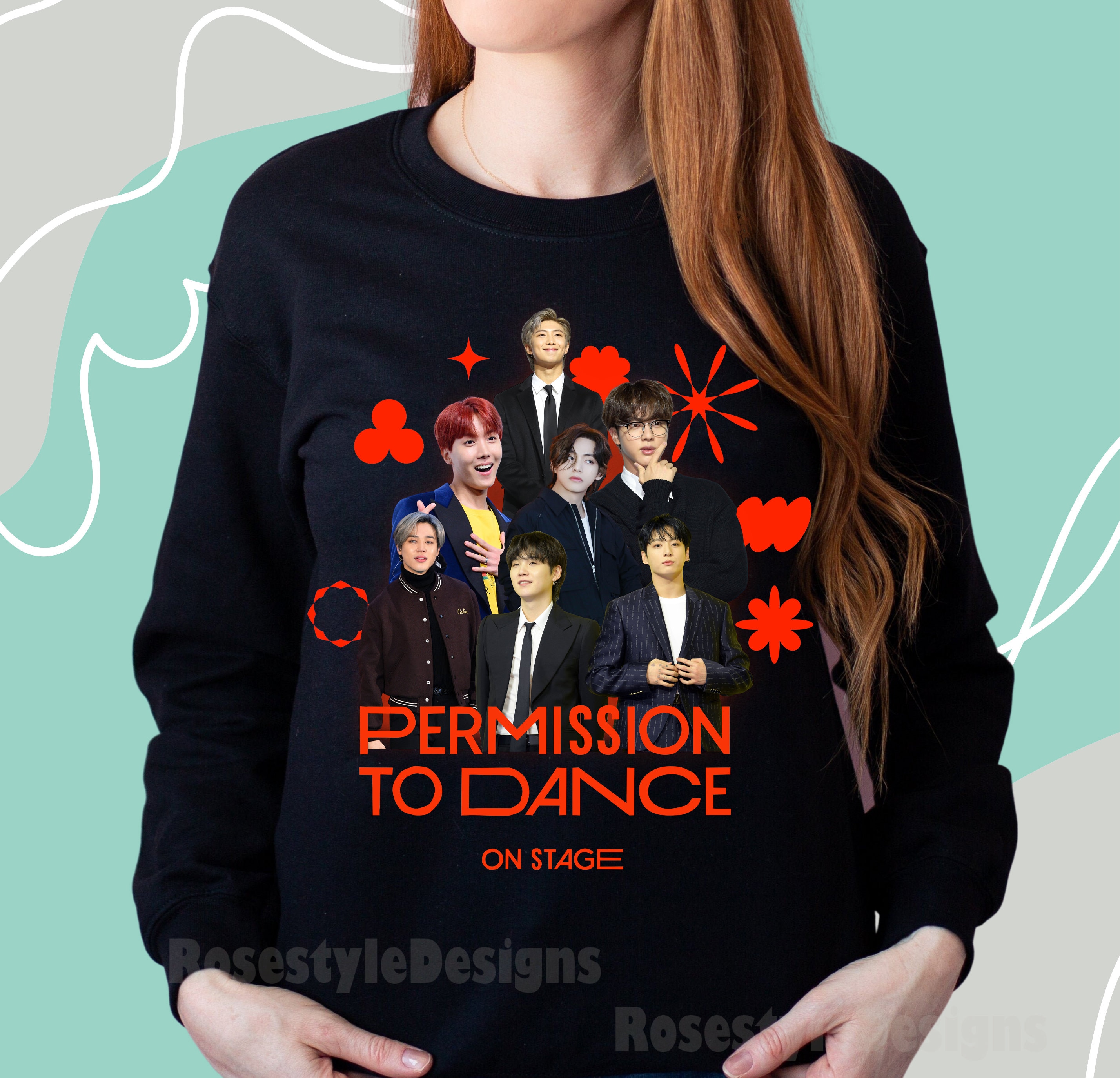 BTS PERMISSION TO DANCE公式ロンT・タオル Permission to Dance on Stage Shirt - Etsy