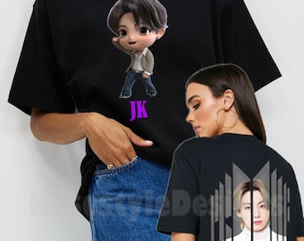 BTS jungkook shirt - jungkook merch - jk bts  t shirt - jk shirt Unisex Heavy Cotton Tee