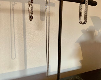 Dark Driftwood Necklace Stand | Driftwood Jewelry Stand | Goth | Dark | Storage and Organization
