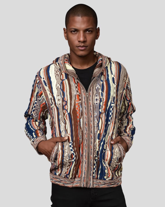 Uluru - Camel Sweater Hoodie Jacket Cardigan Merino Wool 3D Geccu 
