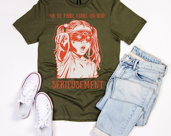 Va Te Faire Cuire Un Œuf T-Shirt: Funny French Sarcastic Tee