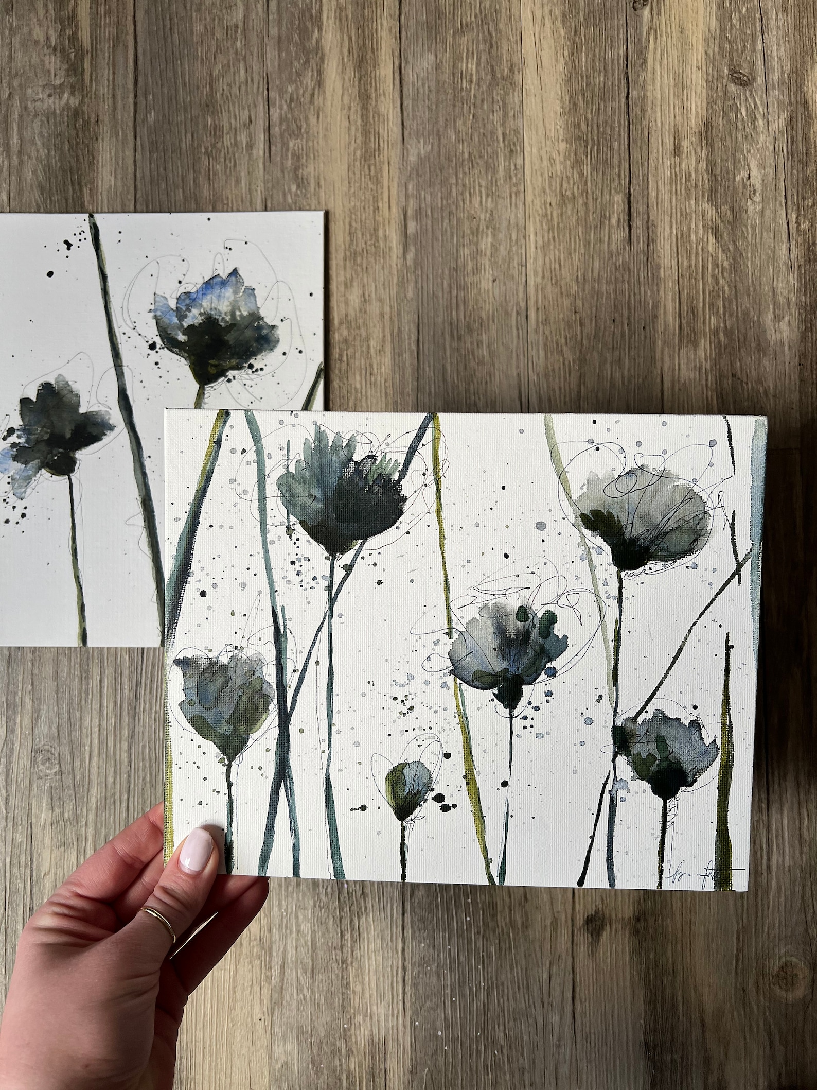 Hand-painted Watercolor Flowers - Etsy