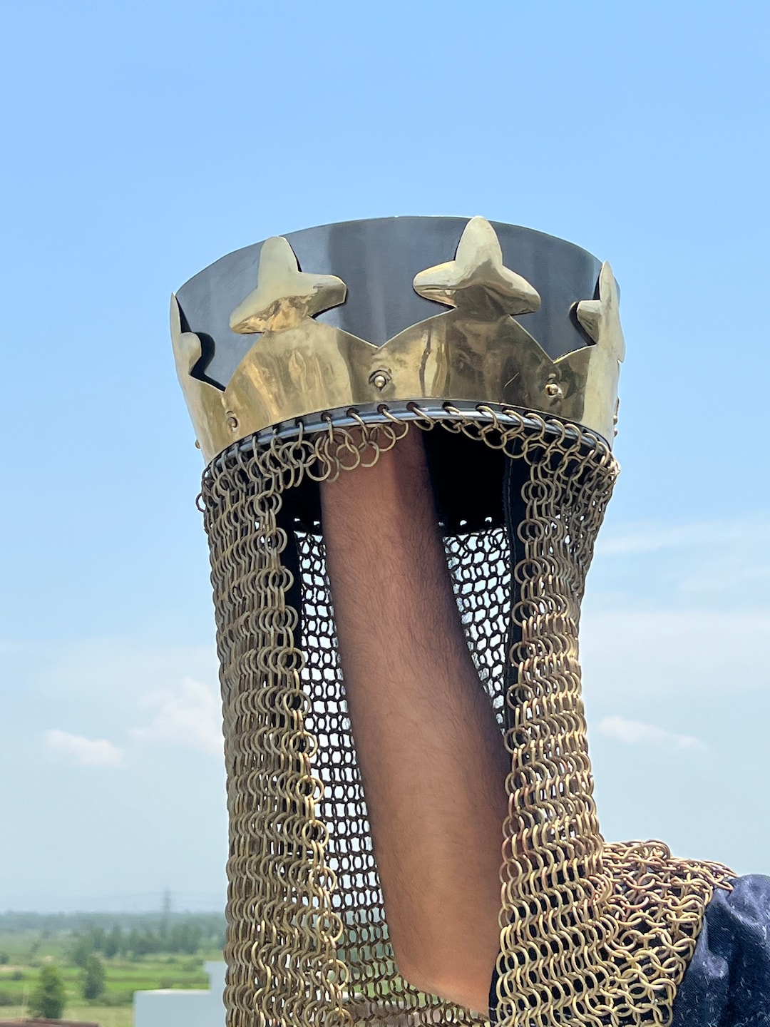 Monty Python King Arthur Royal Helmet With Chain Mail Armor Etsy UK