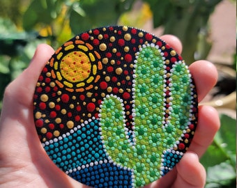 Cactus in the Desert Magnet. Cacti, Sun, Magnets, Colorful