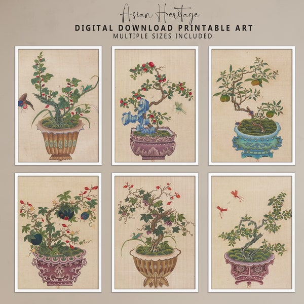 Chinese Vases Painting - Etsy