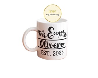 Personalized engagement announcement mug/ Future Mrs. Mug/ Bride gift/ Personalized engagement mug/ Future Mr & Mrs. gift