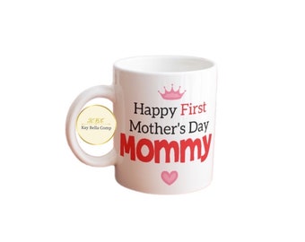 Mom mug/ Personalized mug/ Gift for mom/ First Mother’s Day mug/ Gift for her/ birthday gift/ mothers day gift