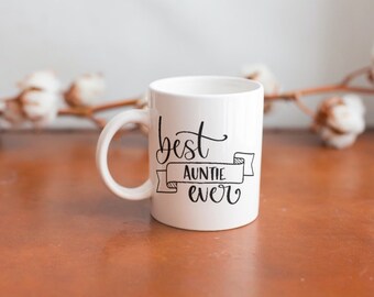 Auntie mug/ Personalized mug/ Gift for auntie/ Gift for her/ birthday gift