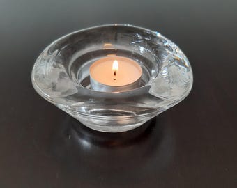 Candle holder, glass candle holder, table decoration, office, desk, home decor, gift.
