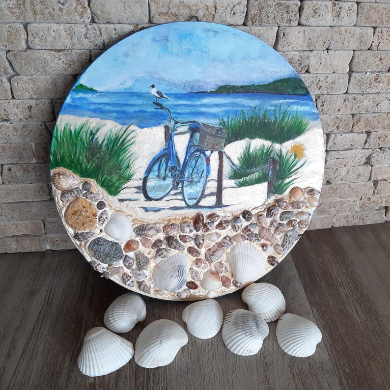 Summer Beach Decor. Hanging Wooden Wall Decor With a Nautical Theme ...