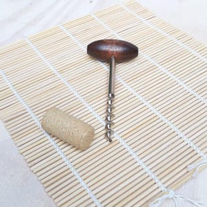 Manual corkscrew, wine bottle corkscrew, cork opener, retro corkscrew.