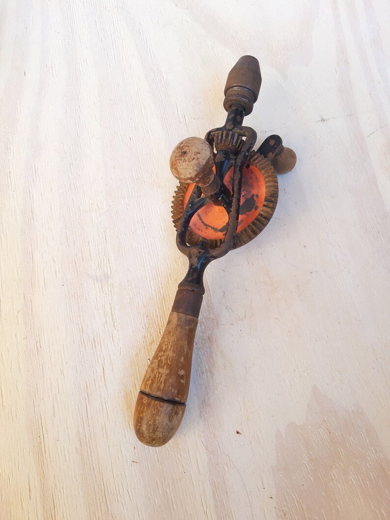 Old Hand Drill, Retro Tool. - Etsy