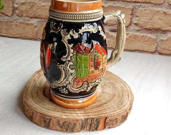 ヴィンテージ 陶器製ビールジョッキ ヴィンテージ 陶器製ビール