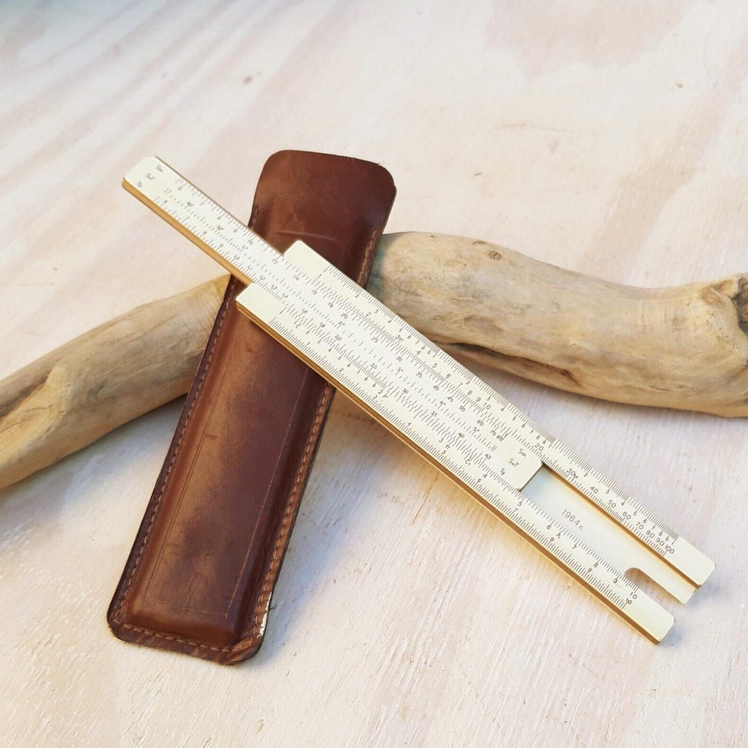 Engineering Ruler Logarit Vintage Russian Logarithmic Ruler, Engineering Tool, Leather Case - Etsy