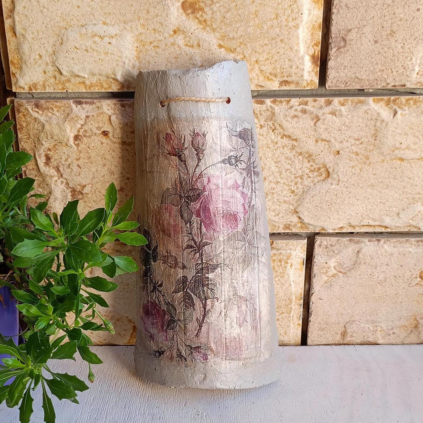 粘土タイルへのデコパージュ。陶器レンガの装飾 - Etsy 日本
