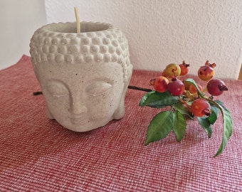 Buddha Wachsfresser Outdoorkerze Kerzenfresser Balkon Terrasse Geschenk Dauerdocht