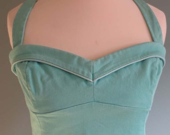 Green top (36-38, S-M) rockabilly / pinup / burlesque / 1950&#39;s