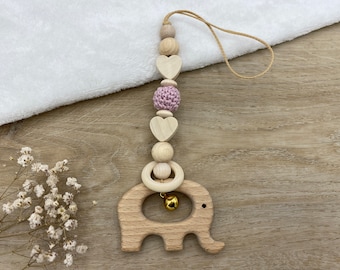 Pendant for baby car seat I Maxi-Cosi pendant I stroller chain, many animals, many colors, handmade