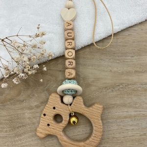 Pendant for baby seat I Maxi-Cosi pendant I stroller chain, personalized, many animals, many colors, handmade image 8