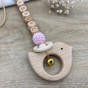 Pendant for baby seat I Maxi-Cosi pendant I stroller chain, personalized, many animals, many colors, handmade image 4