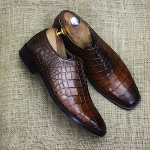 Mezlan alligator store dress shoes