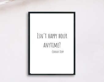 Happy Hour Sign // Johnny Depp Trial // Happy Hour Humor // Digital Download