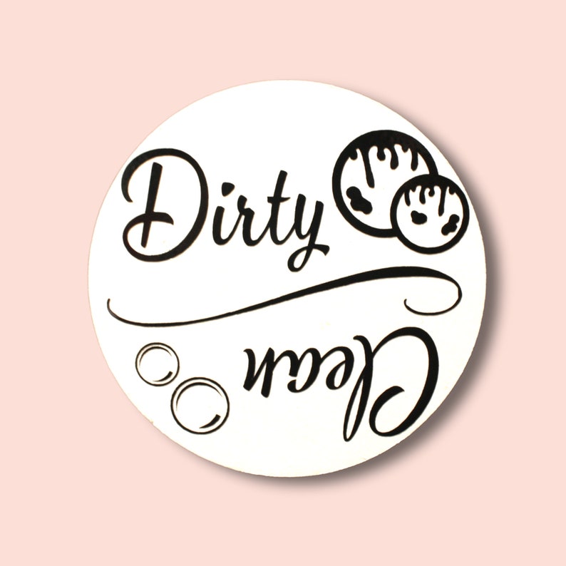 Dishwasher Clean or Dirty Indicator Sign Etsy