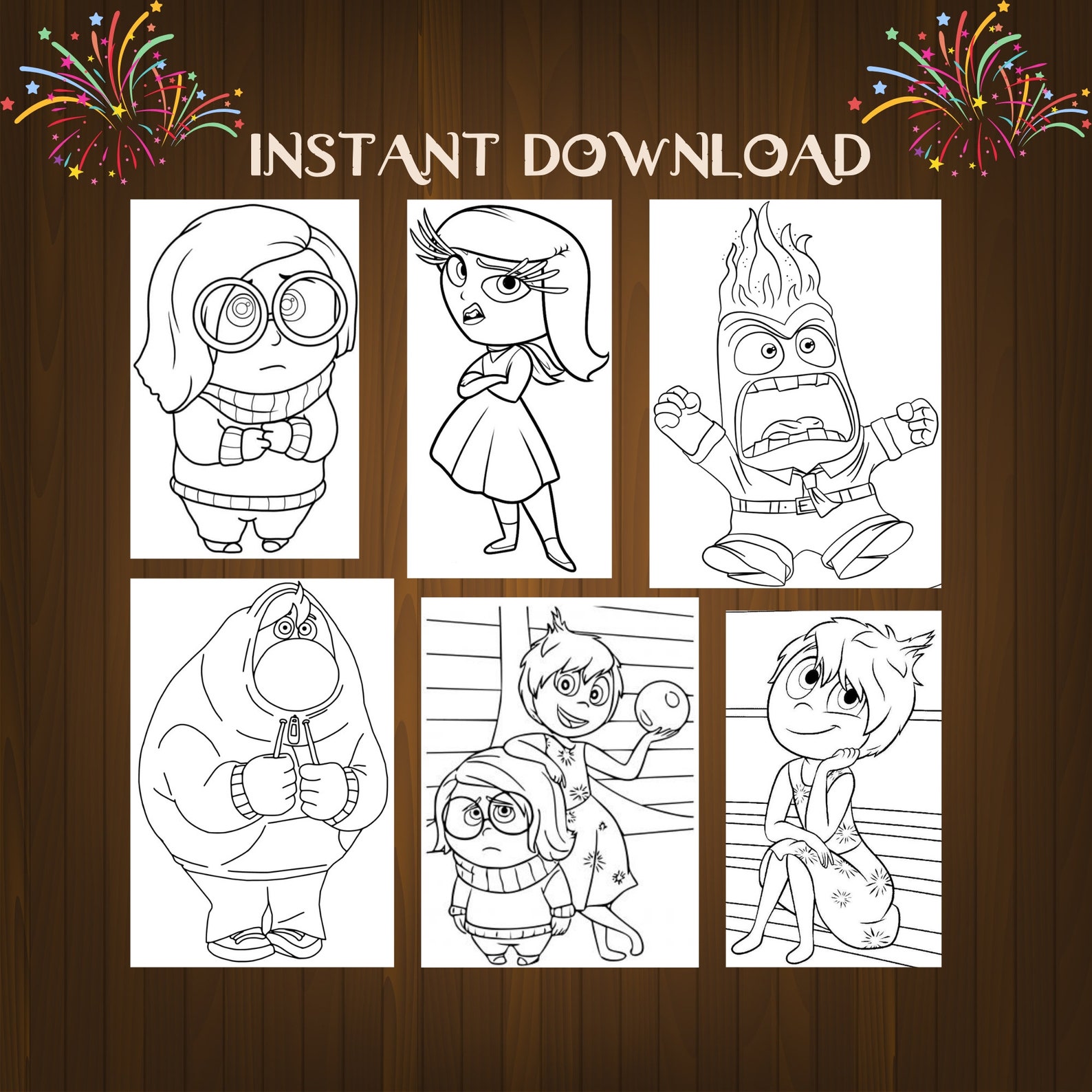 30 Inside Out 2 Coloring Pages for Kids, Toddlers, Preschool Toddlers ...