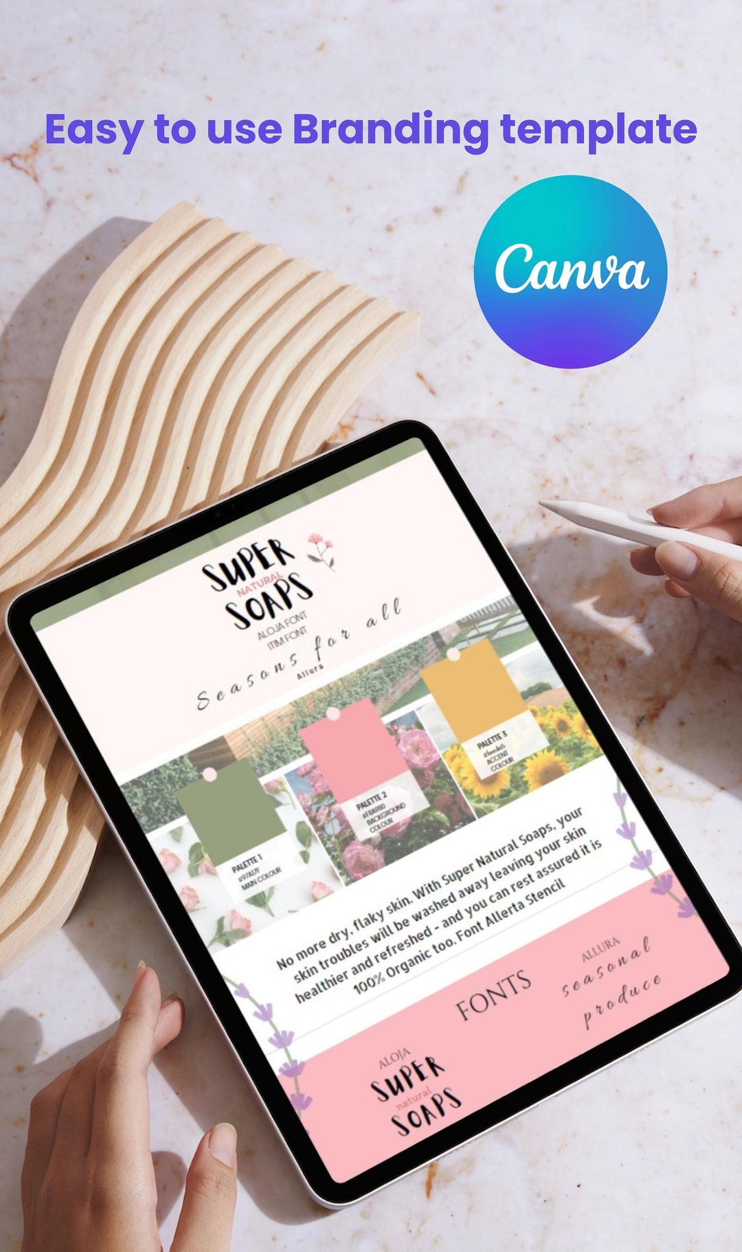 Editable Brand Design Made in Canva. Great Marketing Template for