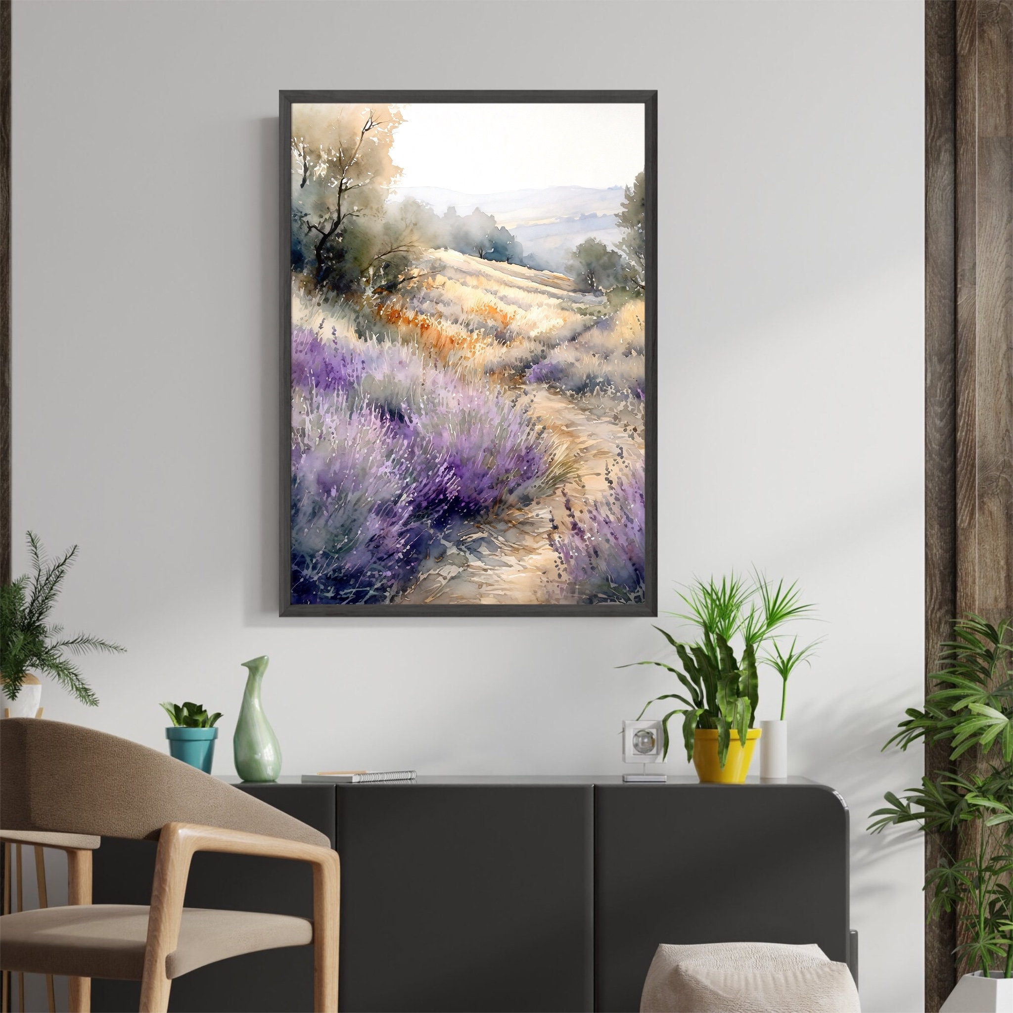 Provence Print, France Wall Art, Watercolor Painting, France Decor ...