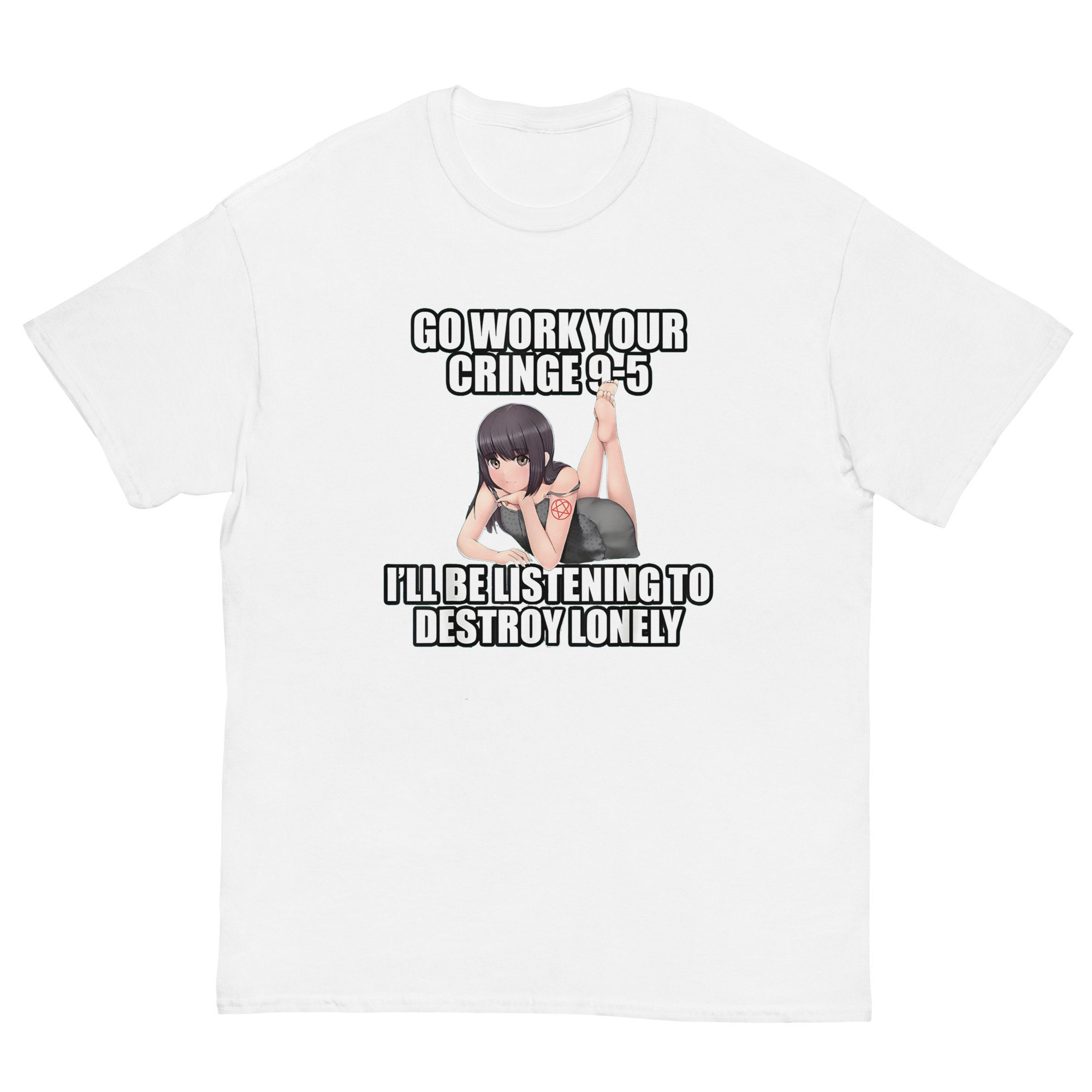 Anime Face Cringe' Men's T-Shirt