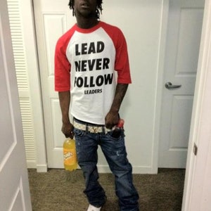 CHIEF KEEF, Lead Never Follow Leaders, koszula, 300, Sosa, O-Block, Glo Gang, Glory Boyz, grafika zdjęcie 2