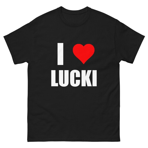 Amo a Lucki, camiseta divertida, amo a Lucki, rapero gráfico