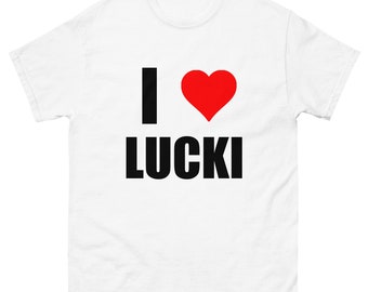I love Lucki, Funny T- Shirt, I heart Lucki, Rapper Graphic