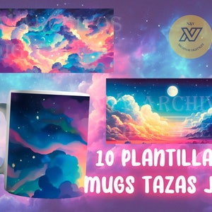 mug templates cups 10 designs 11oz sublimation designs beautiful sky landscape