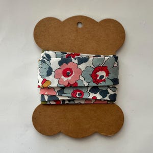 Handmade Liberty Betsy Print Bias Binding Tape: 100% Cotton