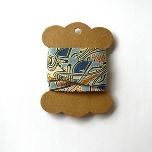 Nastro sbieco con stampa Liberty fatto a mano - 100% cotone / 25 mm/1&quot; di larghezza