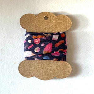 Handmade Liberty print  Bias Binding Tape - 100% Cotton / 25mm/1&quot; Wide