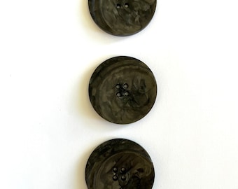 Vintage grey buttons/ 3 vintage grey buttons/ 1960’s buttons