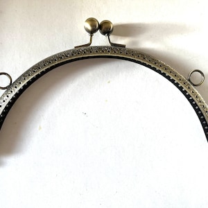 Antique Bronze Sewing Purse Frame 21cm