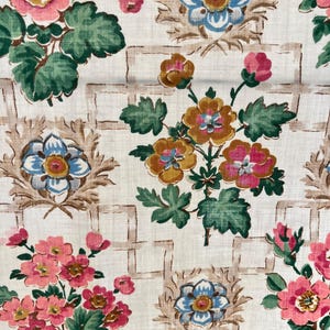 Vintage Laura Ashley curtain fabric/ vintage curtain fabric/ Laura Ashley fabric