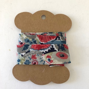 Handmade Liberty print  Bias Binding Tape - 100% Cotton / 25mm/1" Wide