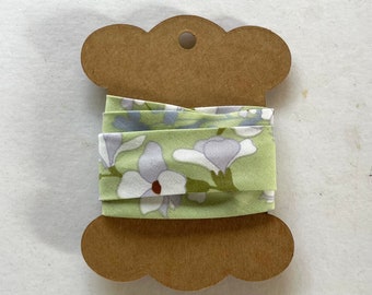 Nastro sbieco con stampa floreale fatto a mano 2,5 cm