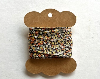 Nastro sbieco con stampa floreale fatto a mano da 2,5 cm