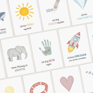 Affirmations-Karten Kinder | Mutmach Karten Set