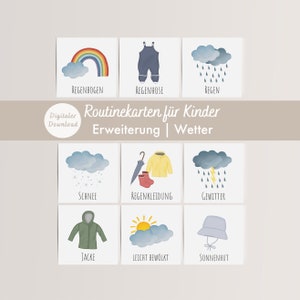 Routine cards children | Extension Weather | DIGITAL DOWNLOAD